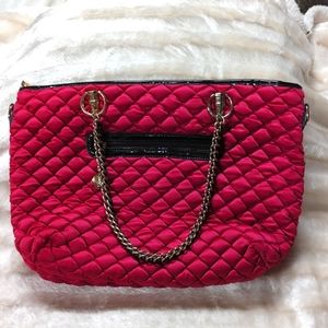 Red Quilted Tote